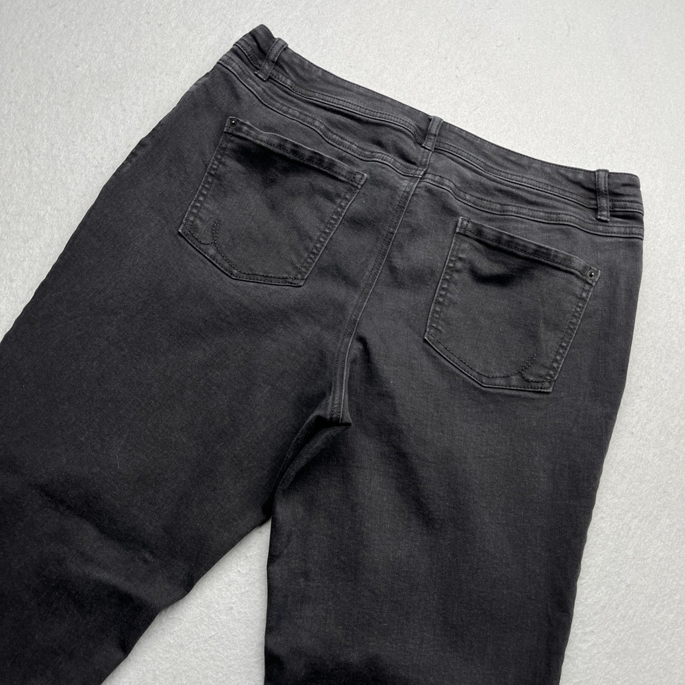 INC International Concepts Black Bootcut Jeans Curvy Fit Size 14 Y2K Aesthetic